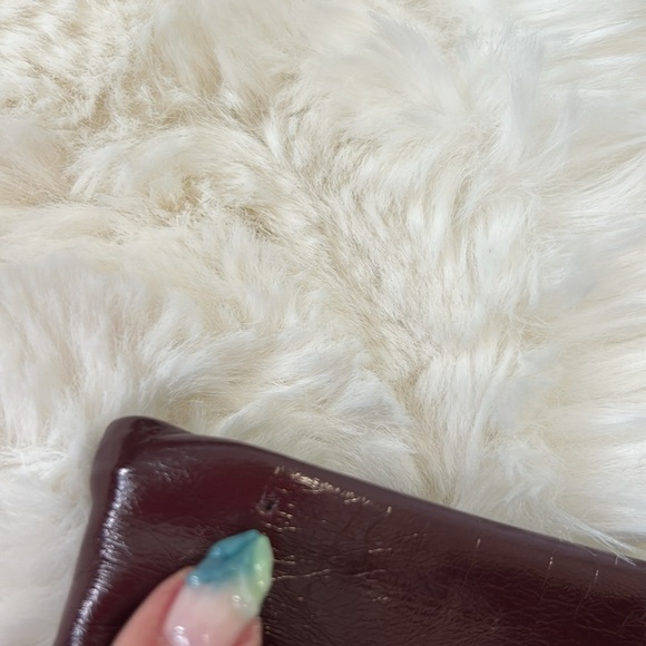 Spanx Faux Patent Leather Leggings Burgundy - Picture 13 of 13